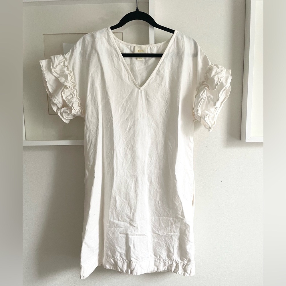 White Ruffled Dress
